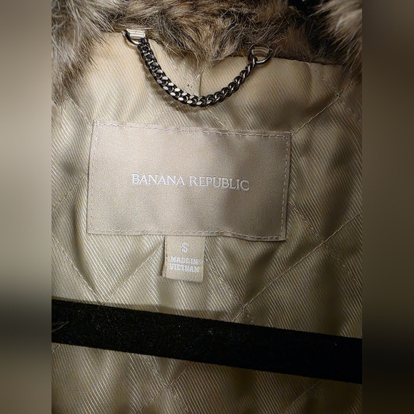Banana Republic Light Brown Faux Fur Vest New Without Tags - Picture 2 of 8